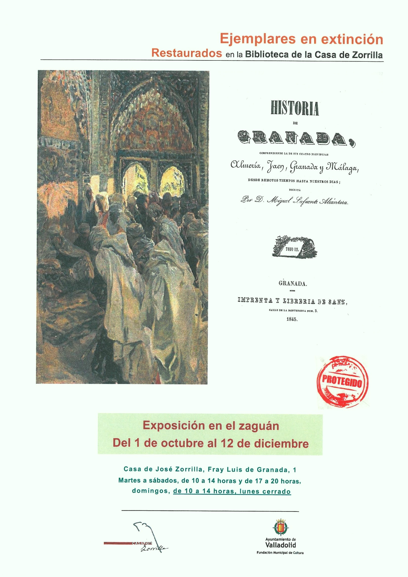Exposición Historia de Granada en Casa de Zorrilla